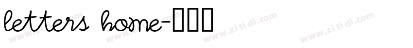 letters home字体转换